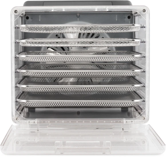 Сушка для фруктов и овощей Hyundai HYFD-8800 12под. 600Вт черный