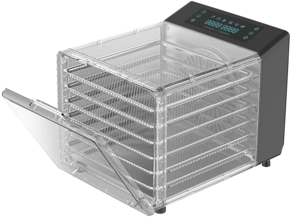 Сушка для фруктов и овощей Hyundai HYFD-8800 12под. 600Вт черный