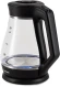 Чайник электрический Starwind SKS2035 1.7л. 2200Вт черный корпус: стекло/пластик