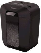 Шредер Fellowes PowerShred LX50 черный (секр.P-4) фрагменты 9лист. 17лтр. скрепки скобы пл.карты