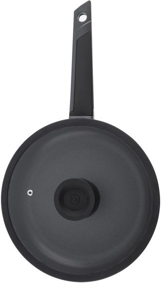 Сковорода Rondell Kontur RDA-1487 круглая 26см покрытие: Xylan Plus ручка несъемная (с крышкой) графитовый