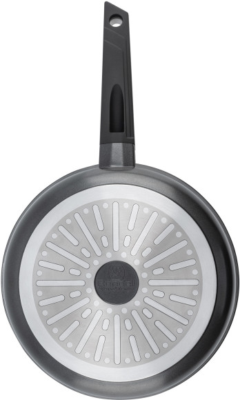 Сковорода Rondell Kontur RDA-1487 круглая 26см покрытие: Xylan Plus ручка несъемная (с крышкой) графитовый