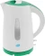 Чайник электрический Великие Реки Томь-1 1.7л. 1850Вт белый/зеленый корпус: пластик