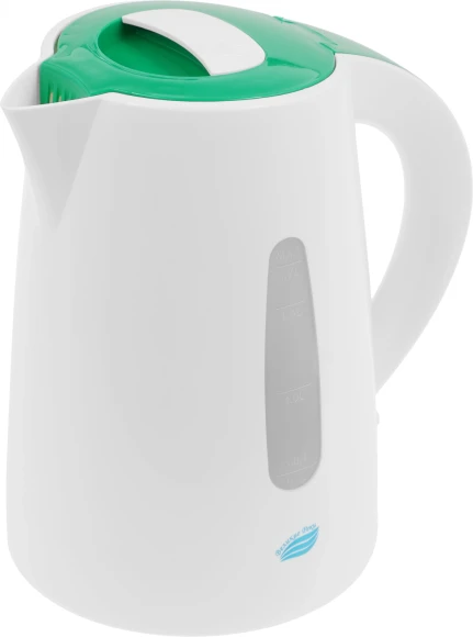 Чайник электрический Великие Реки Томь-1 1.7л. 1850Вт белый/зеленый корпус: пластик Чайник электрический Великие Реки Томь-1 1.7л. 1850Вт белый/зеленый корпус: пластик