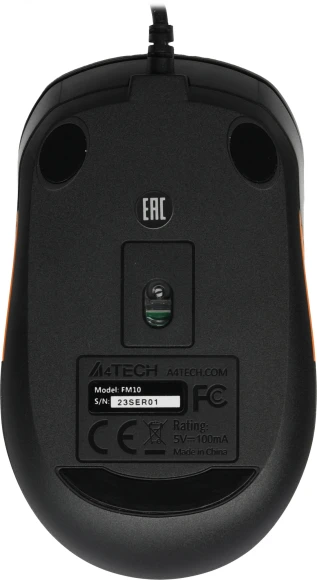 Мышь A4Tech Fstyler FM10 черный/оранжевый оптическая 1600dpi USB 4but (FM10 ORANGE) Мышь A4Tech Fstyler FM10 черный/оранжевый оптическая 1600dpi USB 4but (FM10 ORANGE)