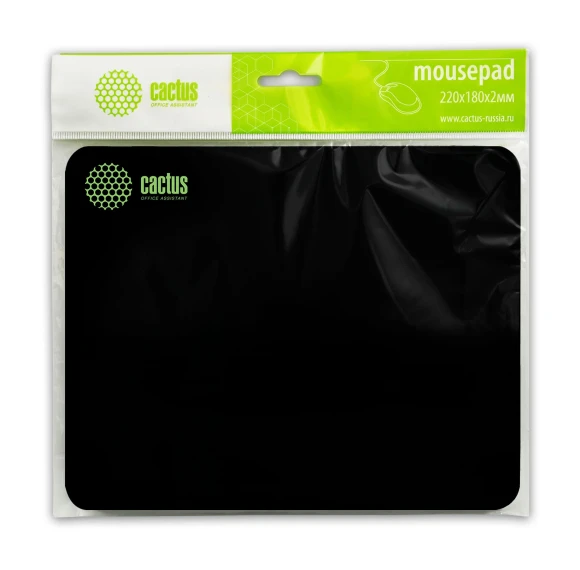 Коврик для мыши Cactus Black черный 220x180x2мм (CS-MP-P01XS) Коврик для мыши Cactus Black черный 220x180x2мм (CS-MP-P01XS)