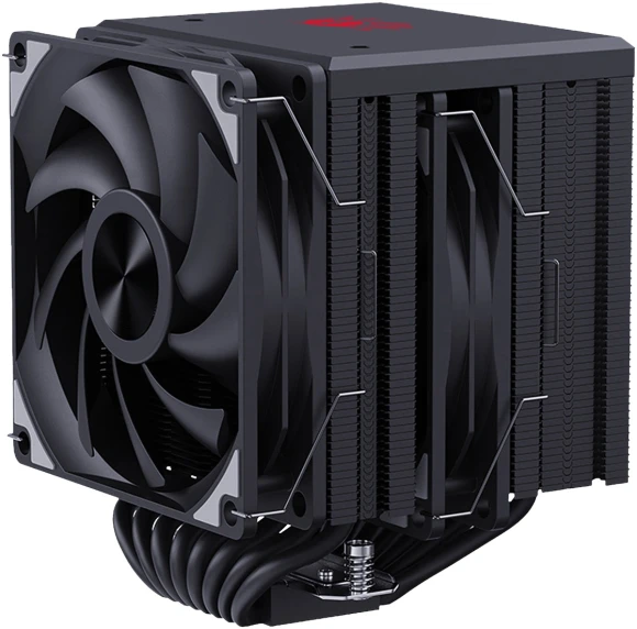 Устройство охлаждения(кулер) Bloody AC-14 Soc-AM5/AM4/1200/1700/1851 черный 4-pin 20-30dB Al+Cu 280W 913gr Ret (AC-14-280-BK)