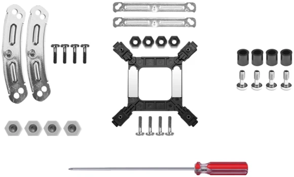 Устройство охлаждения(кулер) Bloody AC-14 Soc-AM5/AM4/1200/1700/1851 черный 4-pin 20-30dB Al+Cu 280W 913gr Ret (AC-14-280-BK)
