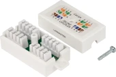 Соединитель Lanmaster LAN-CNB-STP6A белый