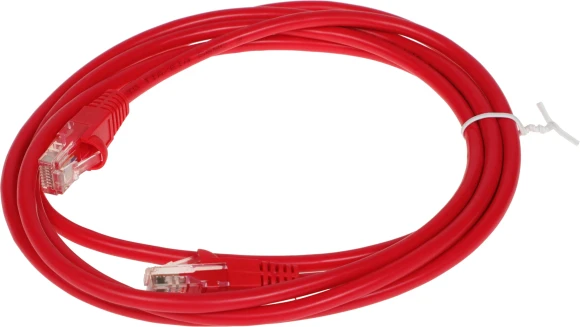 Патч-корд Buro UTP 4 пары cat.5E CCA molded 2м красный RJ-45 (m)-RJ-45 (m) (UTP-5E-2M-R)