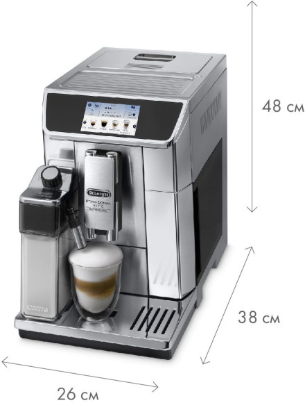 Кофемашина Delonghi PrimaDonna Elite Experience ECAM650.85.MS 1450Вт серебристый/черный Кофемашина Delonghi PrimaDonna Elite Experience ECAM650.85.MS 1450Вт серебристый/черный