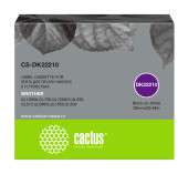 Картридж ленточный Cactus CS-DK22210 DK-22210 черный на белом 29x30.48 для Brother P-touch QL-500, QL-550, QL-700, QL-800 Картридж ленточный Cactus CS-DK22210 DK-22210 черный на белом 29x30.48 для Brother P-touch QL-500, QL-550, QL-700, QL-800