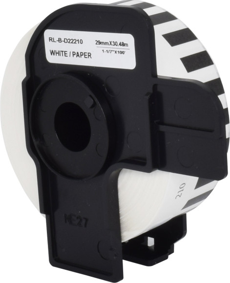 Картридж ленточный Cactus CS-DK22210 DK-22210 черный на белом 29x30.48 для Brother P-touch QL-500, QL-550, QL-700, QL-800 Картридж ленточный Cactus CS-DK22210 DK-22210 черный на белом 29x30.48 для Brother P-touch QL-500, QL-550, QL-700, QL-800