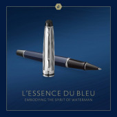 Ручка роллер Waterman Expert L`Essence du Bleu (2166429) LaqBlue CT F черн. черн. подар.кор. Ручка роллер Waterman Expert L`Essence du Bleu (2166429) LaqBlue CT F черн. черн. подар.кор.