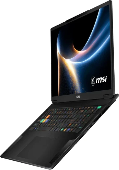 Ноутбук MSI Stealth 18 HX A2WI-083RU Core Ultra 9 290HX Plus 32Gb SSD2Tb NVIDIA GeForce RTX5080 16Gb 18" IPS UHD+ (3840x2400) Windows 11 Home black WiFi BT Cam (9S7-183341-083)