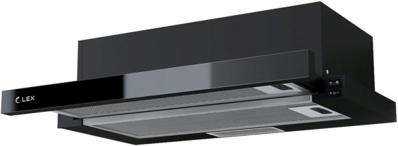 Вытяжка встраиваемая Lex Hubble G 2M 600 черный управление: кнопочное (2 мотора) Вытяжка встраиваемая Lex Hubble G 2M 600 черный управление: кнопочное (2 мотора)