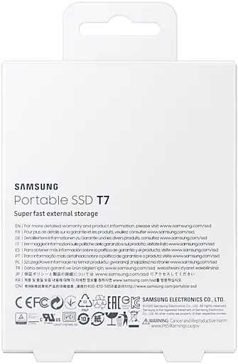Накопитель SSD Samsung USB-C 1Tb MU-PC1T0T/WW T7 1.8" черный Накопитель SSD Samsung USB-C 1Tb MU-PC1T0T/WW T7 1.8" черный