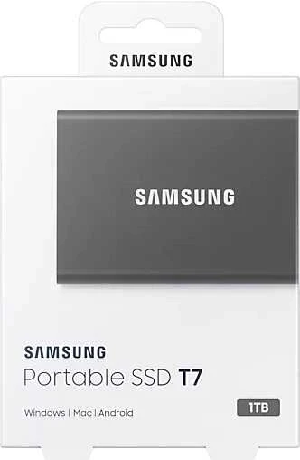 Накопитель SSD Samsung USB-C 1Tb MU-PC1T0T/WW T7 1.8" черный Накопитель SSD Samsung USB-C 1Tb MU-PC1T0T/WW T7 1.8" черный