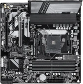 Материнская плата Gigabyte B550M X A ELITE WF7 Soc-AM4 AMD B550 4xDDR4 mATX AC`97 8ch(7.1) 2.5Gg RAID+HDMI+DP