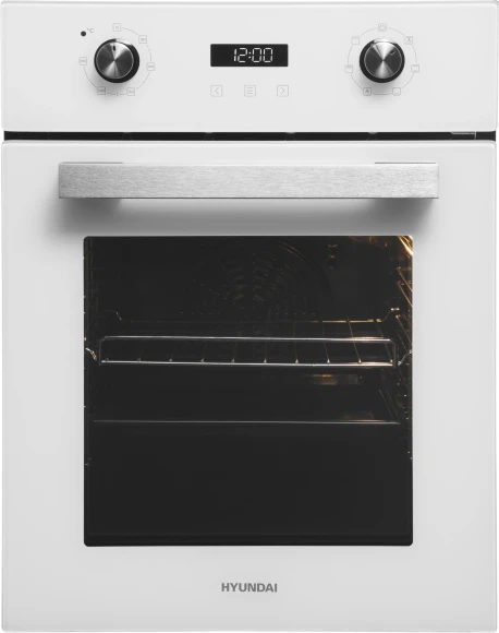 Духовой шкаф Электрический Hyundai HEO 45411 WG белый стекло