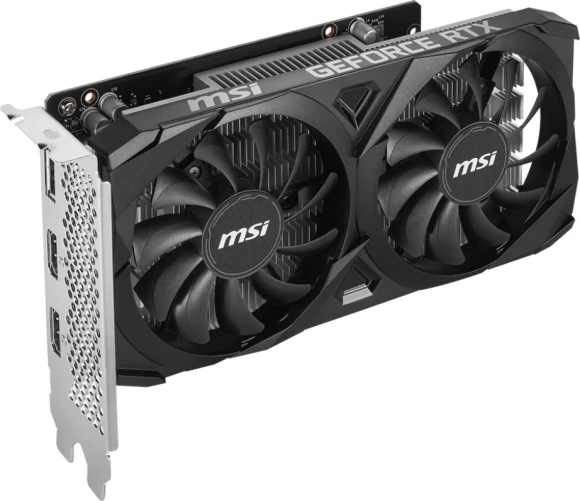 Видеокарта MSI PCI-E 4.0 RTX 3050 VENTUS 2X E 6G OC NVIDIA GeForce RTX 3050 6Gb 96bit GDDR6 1492/14000 HDMIx2 DPx1 HDCP Ret Видеокарта MSI PCI-E 4.0 RTX 3050 VENTUS 2X E 6G OC NVIDIA GeForce RTX 3050 6Gb 96bit GDDR6 1492/14000 HDMIx2 DPx1 HDCP Ret