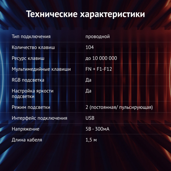 Клавиатура Оклик 717G BLACK DEATH черный/оранжевый USB Multimedia for gamer LED (476395) Клавиатура Оклик 717G BLACK DEATH черный/оранжевый USB Multimedia for gamer LED (476395)
