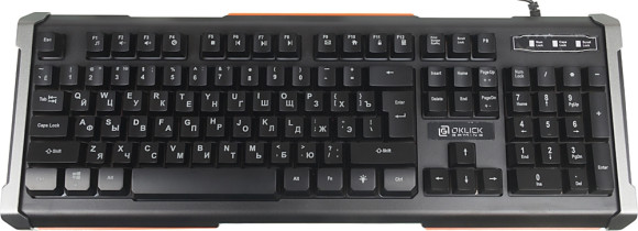 Клавиатура Оклик 717G BLACK DEATH черный/оранжевый USB Multimedia for gamer LED (476395) Клавиатура Оклик 717G BLACK DEATH черный/оранжевый USB Multimedia for gamer LED (476395)
