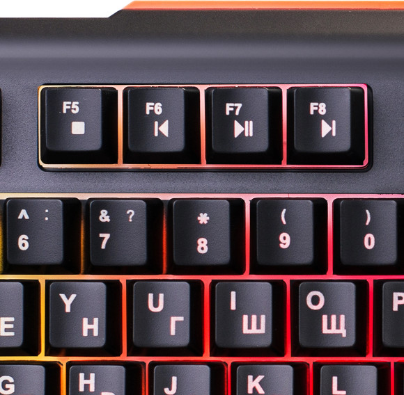 Клавиатура Оклик 717G BLACK DEATH черный/оранжевый USB Multimedia for gamer LED (476395) Клавиатура Оклик 717G BLACK DEATH черный/оранжевый USB Multimedia for gamer LED (476395)