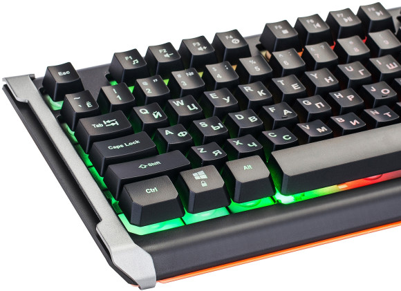 Клавиатура Оклик 717G BLACK DEATH черный/оранжевый USB Multimedia for gamer LED (476395) Клавиатура Оклик 717G BLACK DEATH черный/оранжевый USB Multimedia for gamer LED (476395)