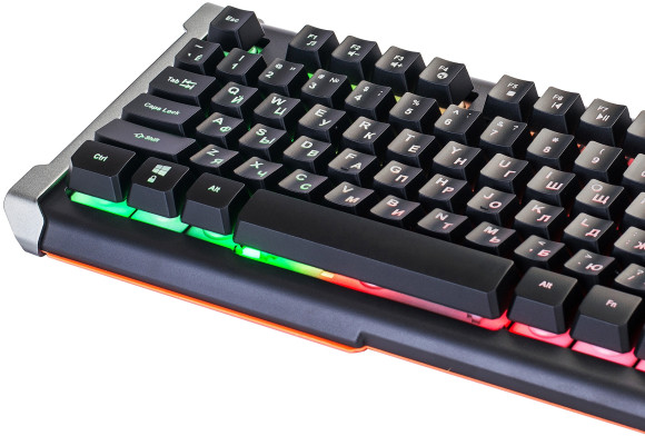 Клавиатура Оклик 717G BLACK DEATH черный/оранжевый USB Multimedia for gamer LED (476395) Клавиатура Оклик 717G BLACK DEATH черный/оранжевый USB Multimedia for gamer LED (476395)