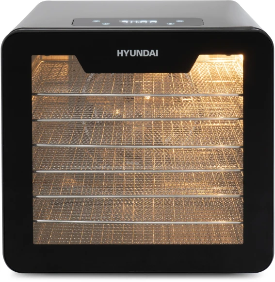 Сушка для фруктов и овощей Hyundai HYFD-8802 14под. 600Вт серебристый Сушка для фруктов и овощей Hyundai HYFD-8802 14под. 600Вт серебристый