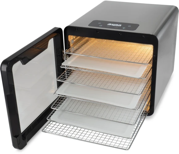 Сушка для фруктов и овощей Hyundai HYFD-8802 14под. 600Вт серебристый Сушка для фруктов и овощей Hyundai HYFD-8802 14под. 600Вт серебристый