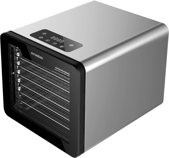 Сушка для фруктов и овощей Hyundai HYFD-8802 14под. 600Вт серебристый Сушка для фруктов и овощей Hyundai HYFD-8802 14под. 600Вт серебристый