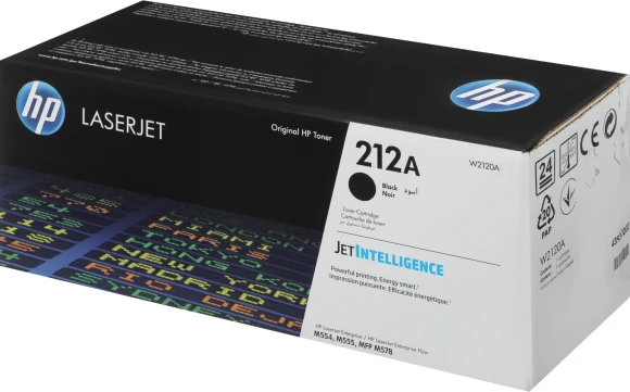 Картридж лазерный HP 212A W2120A черный бар.в компл. (5500стр.) для HP CLJ Enterprise M554/M555