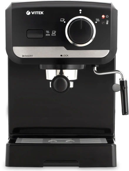 Кофеварка рожковая Vitek VT-1502 1050Вт черный Кофеварка рожковая Vitek VT-1502 1050Вт черный