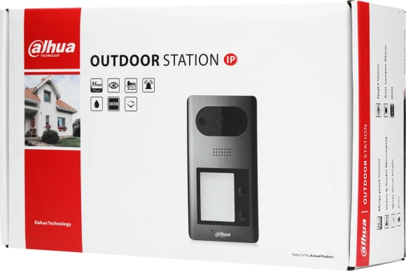 Видеопанель Dahua DHI-VTO3211D-P1-S2 цветной сигнал CMOS цвет панели: черный