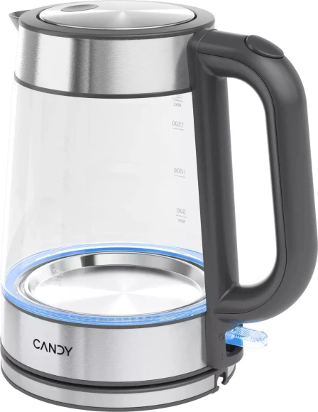 Чайник электрический Candy CK-102 1.5л. 2200Вт белый корпус: нерж.сталь/пластик (QA0060M00RU)