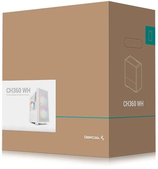 Корпус Deepcool CH360 белый без БП mATX 5x120mm 2x140mm 1xUSB3.0 audio bott PSU Корпус Deepcool CH360 белый без БП mATX 5x120mm 2x140mm 1xUSB3.0 audio bott PSU