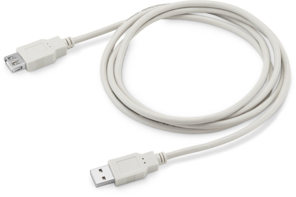 Кабель-удлинитель Buro Reversible USB A(m) USB A(f) 1.8м серый