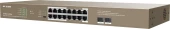 Коммутатор IP-Com G1118P-16-250W (L2) 16x1Гбит/с 2xКомбо(1000BASE-T/SFP) 2SFP 16PoE 230W неуправляемый Коммутатор IP-Com G1118P-16-250W (L2) 16x1Гбит/с 2xКомбо(1000BASE-T/SFP) 2SFP 16PoE 230W неуправляемый