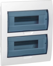 Щит распределительный IEK MKP12-V-24-40-10 ЩРВ-П-24 для установки модульных устройств встраиваемый 300мм 87мм 345мм 660B 24мод. пластик IP41 белый (упак.:1шт)