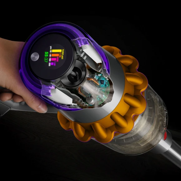 Пылесос Dyson V15 Detect Absolute (SV47) 660Вт желтый/никель Пылесос Dyson V15 Detect Absolute (SV47) 660Вт желтый/никель