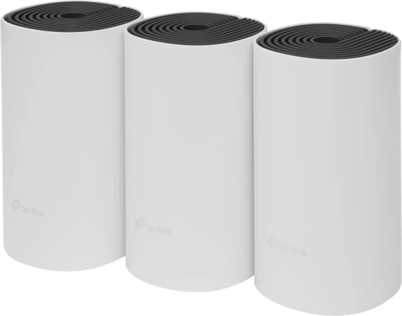 Бесшовный Mesh роутер TP-Link Deco E4 (DECO E4(3-PACK)) AC1200 10/100BASE-TX белый (упак.:3шт)