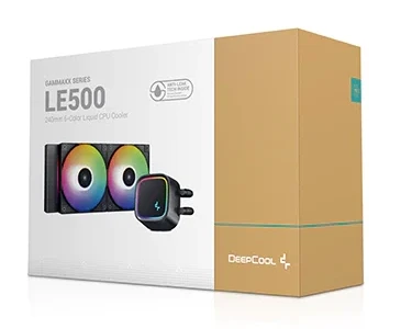 Система водяного охлаждения Deepcool LE500 RGB Soc-AM5/AM4/1200/1700/1851 черный 4-pin 18-33dB Al 220W 1238gr Ret (R-LE500-BKLNMC-G-1)