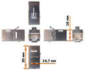 Повторитель портов Lanmaster LAN-KCP45S6A KeystoneRJ45 кат.6A стальной (упак.:1шт)