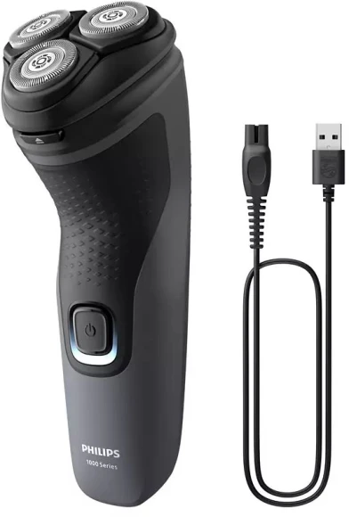 Бритва роторная Philips S1142/00 реж.эл.:3 питан.:аккум. темно-серый/черный