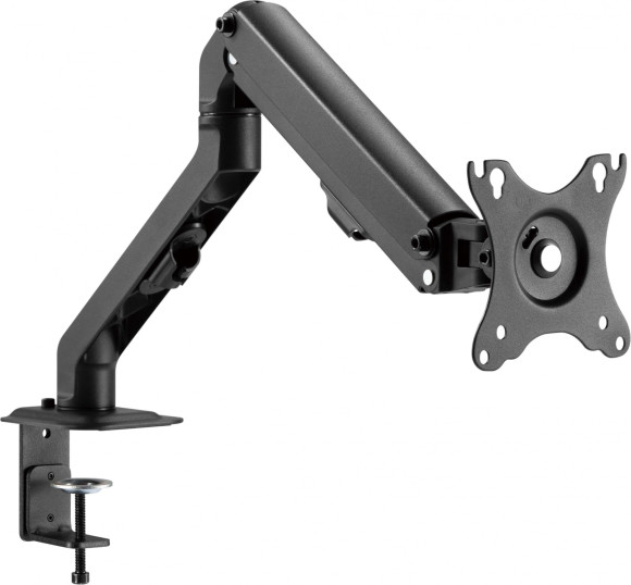 Кронштейн для мониторов Ultramounts UM728 черный 17"-27" макс.7кг крепление к столешнице поворот и наклон Кронштейн для мониторов Ultramounts UM728 черный 17"-27" макс.7кг крепление к столешнице поворот и наклон