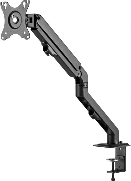 Кронштейн для мониторов Ultramounts UM728 черный 17"-27" макс.7кг крепление к столешнице поворот и наклон Кронштейн для мониторов Ultramounts UM728 черный 17"-27" макс.7кг крепление к столешнице поворот и наклон