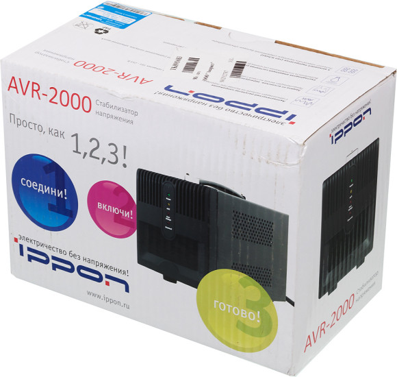 Стабилизатор напряжения Ippon AVR-2000 1200Вт 2000ВА