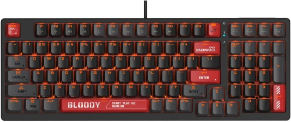 Клавиатура A4Tech Bloody AT98 механическая черный/красный USB for gamer LED (AT98) кабель 1.8м Клавиатура A4Tech Bloody AT98 механическая черный/красный USB for gamer LED (AT98) кабель 1.8м